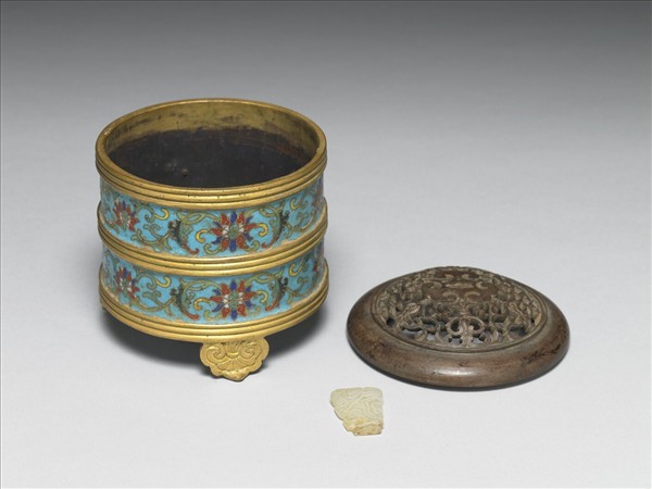 掐絲琺瑯花卉紋爐