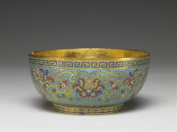 掐絲琺瑯碗