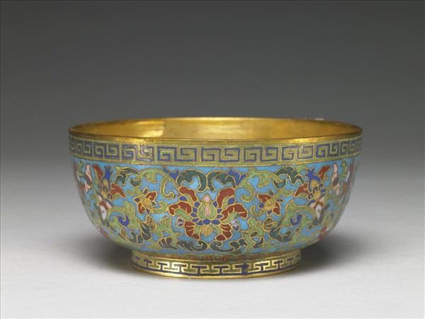掐絲琺瑯碗