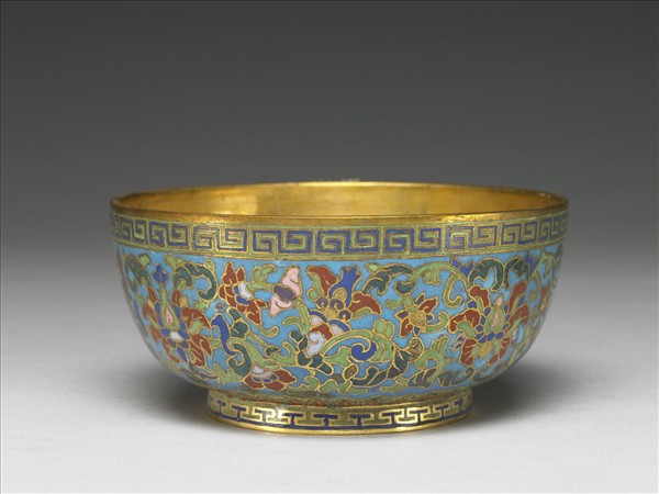 掐絲琺瑯碗