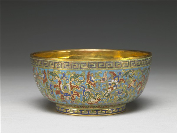 掐絲琺瑯碗