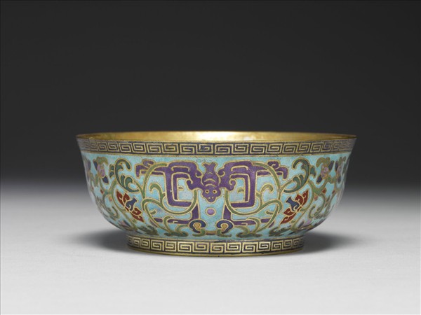 掐絲琺瑯碗