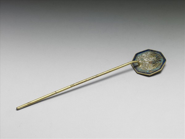 掐絲琺瑯八角形銅鏟