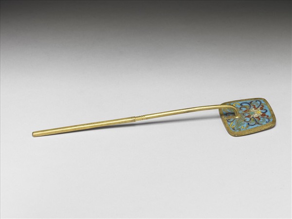 掐絲琺瑯長方形銅鏟