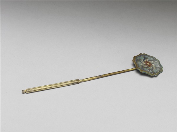 掐絲琺瑯花形銅鏟