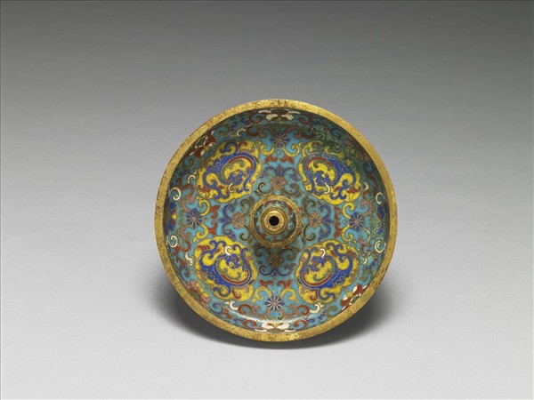 掐絲琺瑯番蓮紋香插