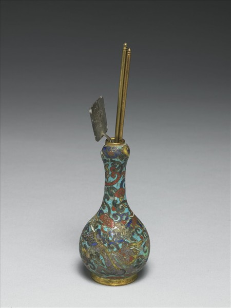 掐絲琺瑯夔龍紋瓶