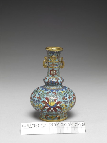 掐絲琺瑯花卉紋瓶