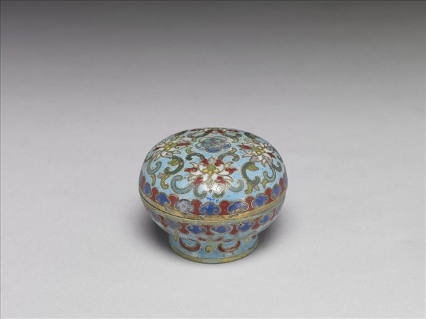 掐絲琺瑯花卉紋盒