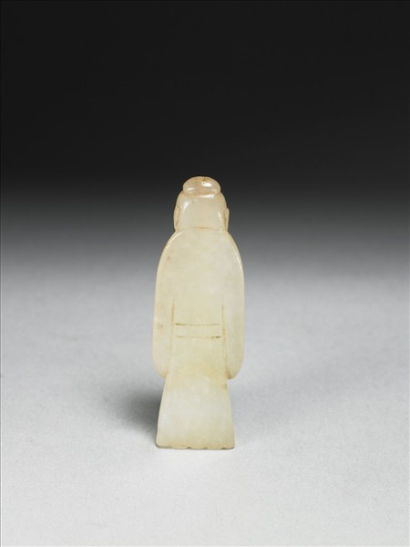 玉文士執圭立像