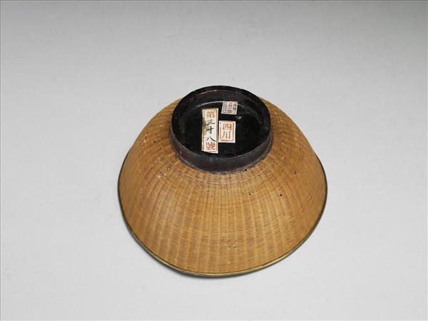 錫胎竹編碗