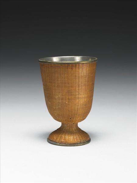 錫胎竹編杯