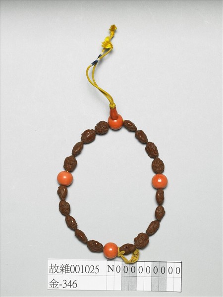 棗核雕仙人手串