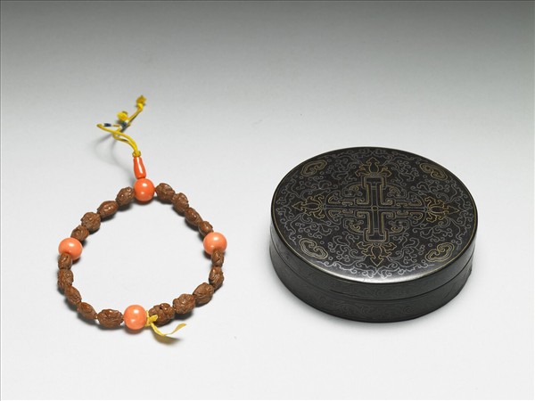 棗核雕仙人手串