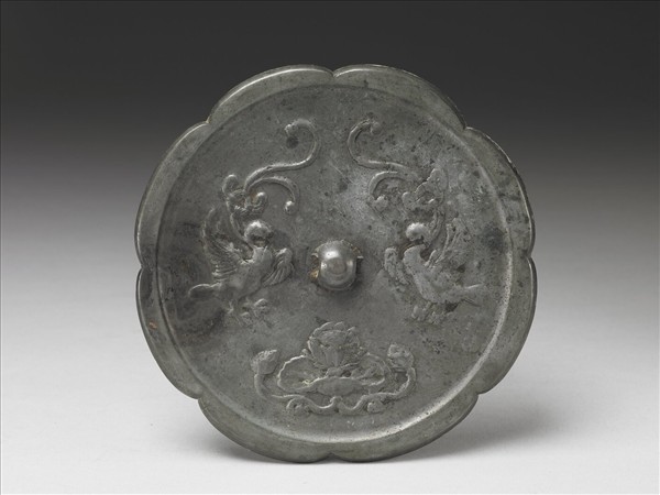 仿唐雙鸞葵花鏡