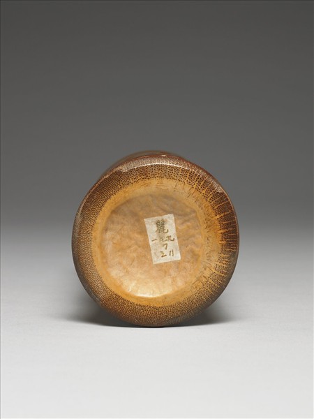 竹雕牧馬圖筆筒