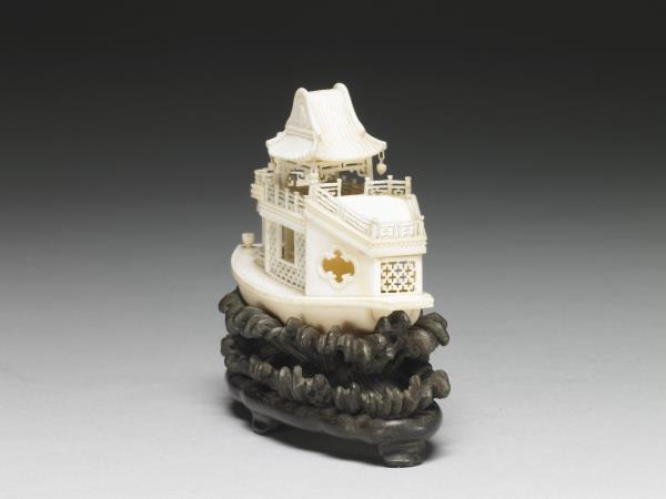 象牙雕仙工舟