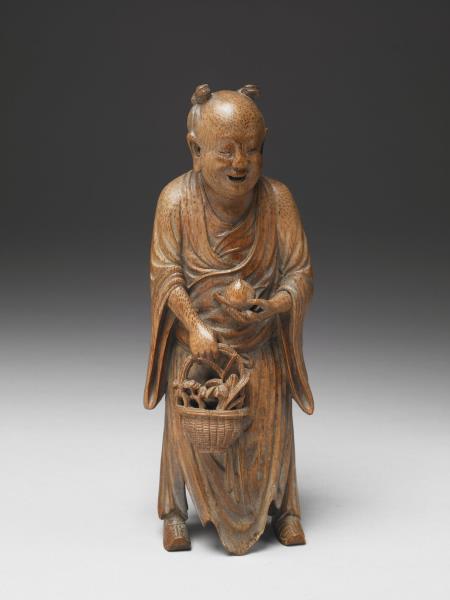 竹雕八仙（藍采和）