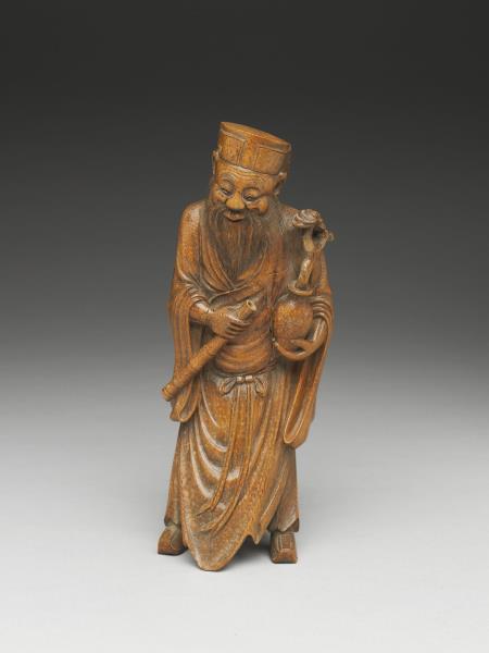 竹雕八仙（張果老）