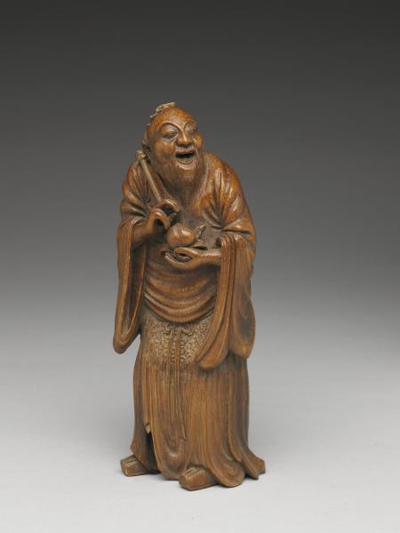 竹雕八仙（李鐵拐）