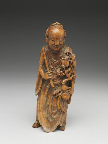 竹雕八仙（韓湘子）