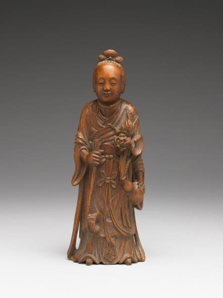 竹雕八仙（何仙姑）