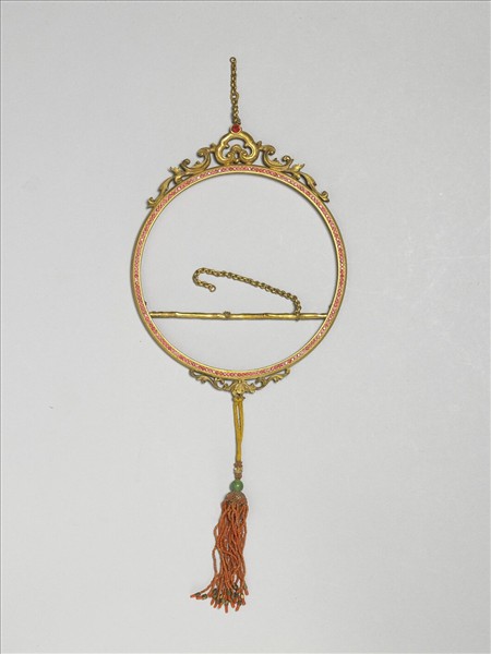 銅鍍金圓環鳥架