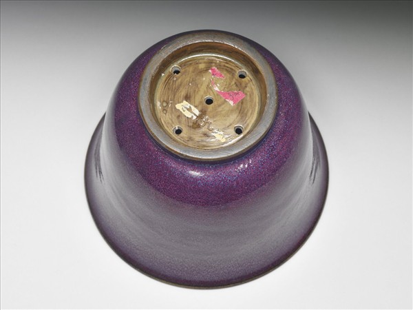 仿鈞釉仰鐘式盆