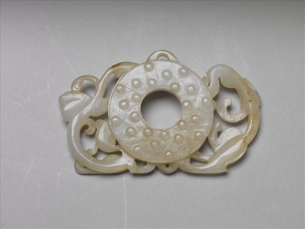 玉螭虎乳丁紋璧