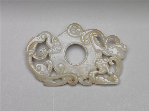 玉螭虎乳丁紋璧