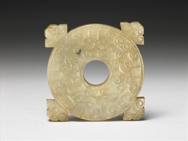 玉獸面紋璧