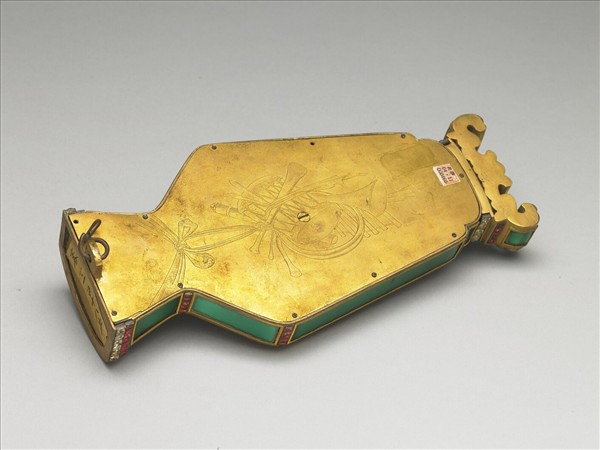 銅胎嵌料鑲錶轎瓶