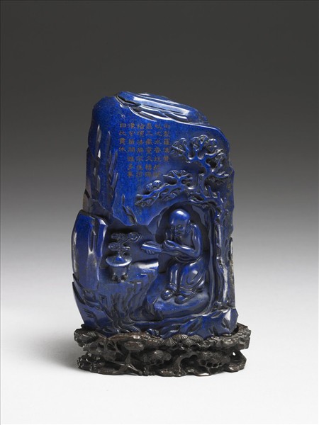 青金石羅漢山子