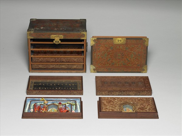 五方救度佛母數珠箱：黑度母