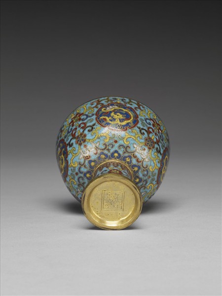 掐絲琺瑯高足杯