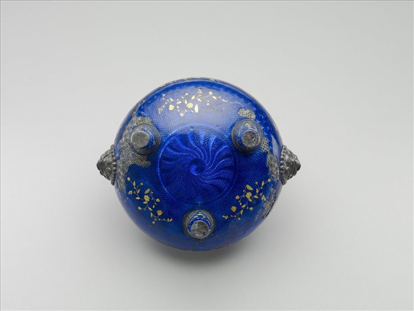 銅胎內填琺瑯貼金爐