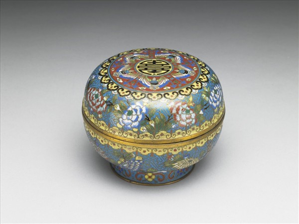 掐絲琺瑯圓盒