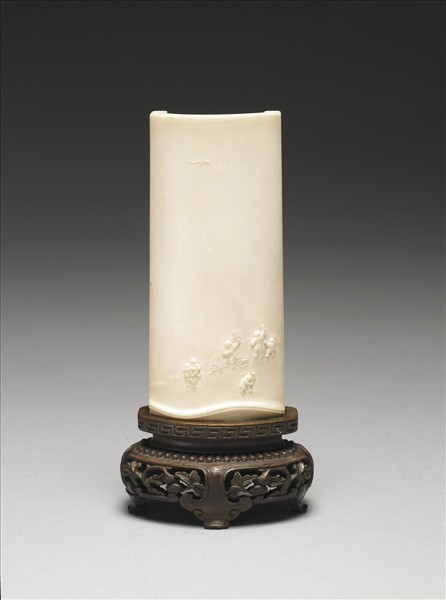 雕象牙群仙圖小插屏- 故宮