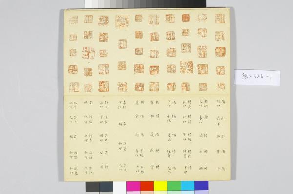 〈金薤留珍‧圖〉印譜