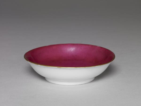 胭脂紅敞口碗