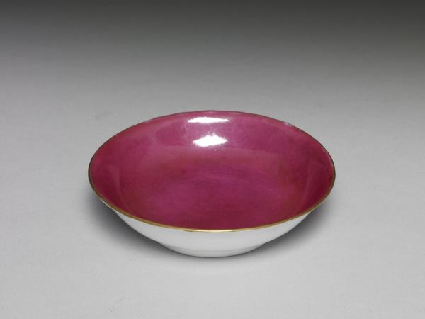 胭脂紅敞口碗