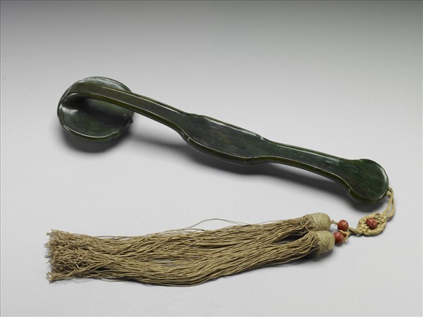 御製詩玉三鑲如意