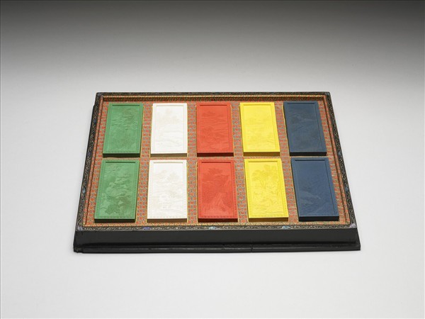 御題《萬春集慶》冊〈萬戶春聲〉詩藍墨