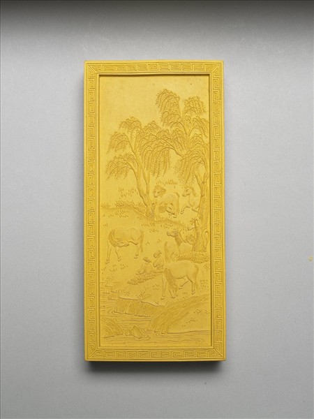 御題《萬春集慶》冊〈萬屯春牧〉詩黃墨