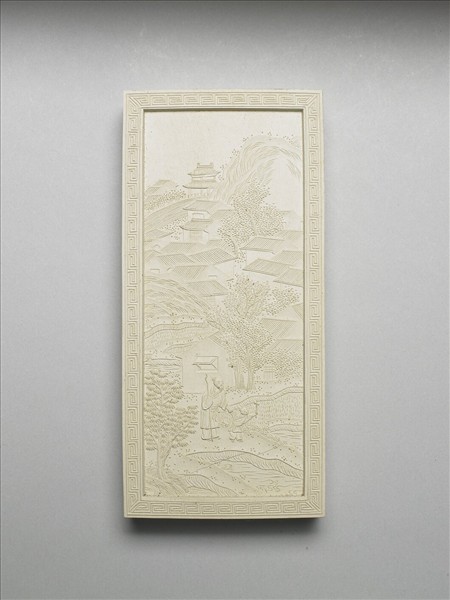 御題《萬春集慶》冊〈萬井春熙〉詩白墨