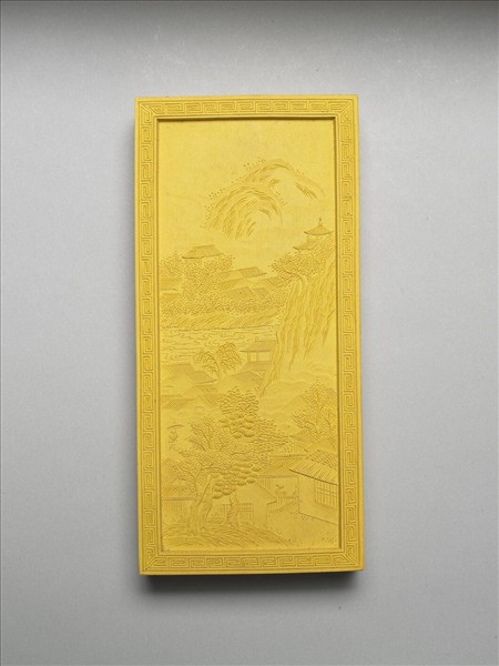 御題《萬春集慶》冊〈萬家春雨〉詩黃墨