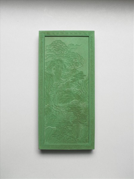 御題《萬春集慶》冊〈萬壑春雲〉詩綠墨