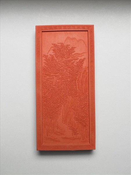 御題《萬春集慶》冊〈萬竿春玉〉詩硃墨