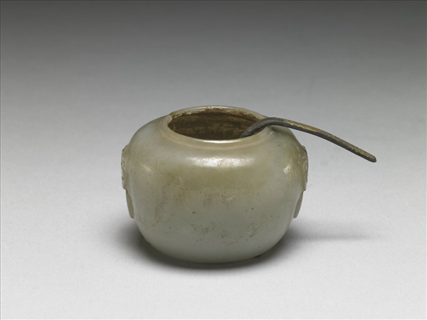 灰青玉小水盂
