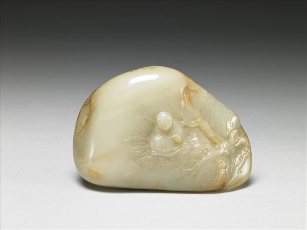 玉禪師巢居圖擺件